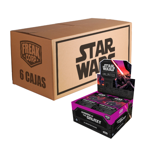 Star Wars Unlimited: Shadow of the Galaxy booster box CASE (6 cajas)