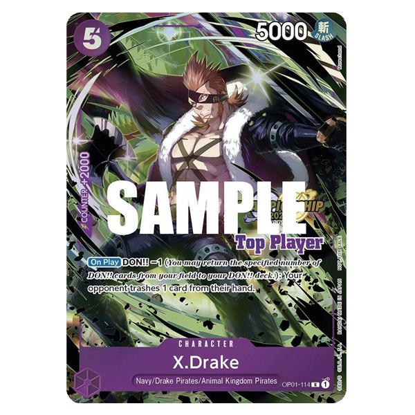 X.Drake (OP01-114) Championship Top Player