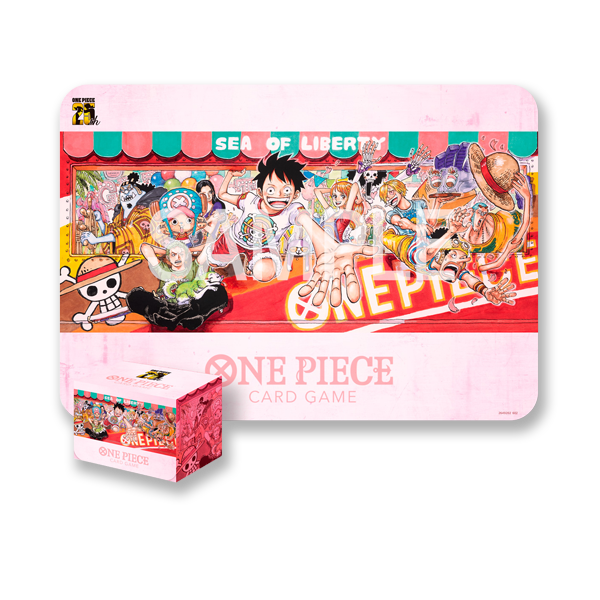 One Piece 25 aniversario. Tapete y Deck Box