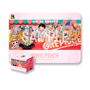 One Piece 25 aniversario. Tapete y Deck Box